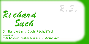 richard such business card